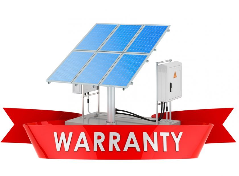 Solar,Panel,Warranty,Concept.,3d,Rendering,Isolated,On,White,Background